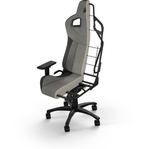 Corsair T3 Rush (2023), Textil, Suport lombar Memory Foam, Tetiera, Gri - Negru