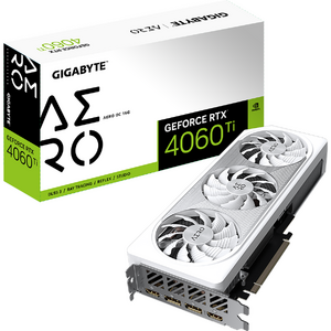 GIGABYTE GeForce RTX 4060 Ti AERO OC, 16 GB GDDR6, 128-bit, Alb