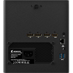 GIGABYTE Aorus RTX 4090 Gaming Box, 24 GB GDDR6X, 384 bit,Thunderbolt, Ethernet, racire pe apa, sursa 850 W, Negru