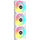 Ventilator Corsair iCUE LINK QX120 RGB, 120mm, PWM, kit 3 buc, Alb