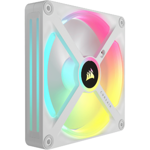 Ventilator Corsair iCUE LINK QX140 RGB, 140mm, PWM, kit 2 buc, Alb