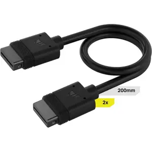 Corsair Cablul iCUE LINK, 200mm, kit 2 buc, Negru