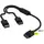 Corsair Cablu iCUE LINK Y-Splitter, 600mm, Negru