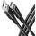 AXAGON Cablu de date BUCM-AM10AB, USB-C la USB-A, 1m, 3A, USB 2.0, QC 3.0 60W, matisat, conector aluminiu, Negru