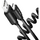 AXAGON Cablu de date BUCM-AM20TB, USB-C la USB-A, flexibil, 1m,  3A, USB 2.0, QC 3.0 60W, matisat, conector aluminiu, PVC, Negru