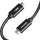 AXAGON Cablu de date BUCM2-CM15AB, USB-C la USB-C 2.0, 1.5m, PD 240W, 5A, matisat, conector aluminiu, Negru