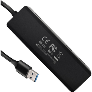 Hub AXAGON Hub USB HUE-C1A, 4x USB 3.2 Gen 1, USB-C, 0.2m, USB Type-A, Negru