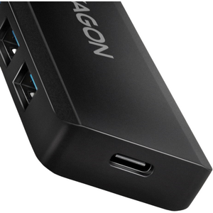Hub AXAGON Hub USB HUE-C1A, 4x USB 3.2 Gen 1, USB-C, 0.2m, USB Type-A, Negru