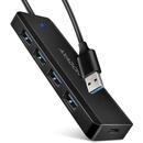 Hub USB HUE-C1A, 4x USB 3.2 Gen 1, USB-C, 0.2m, USB Type-A, Negru