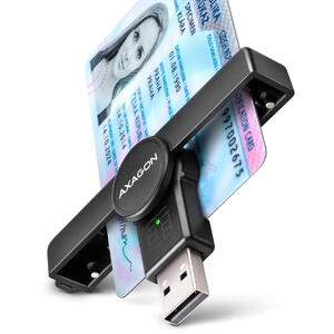 AXAGON Smart Card PocketReader CRE-SMPA, USB-A