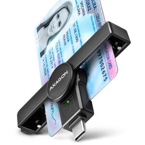 AXAGON Smart Card PocketReader CRE-SMPC, USB-C