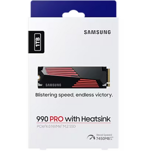 SSD Samsung 990 Pro, 1TB, PCIe 4.0, NVMe, M.2, Heatsink