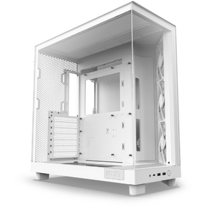 Carcasa NZXT H6 Flow, Compact Dual-chamber, MiddleTower, Alb