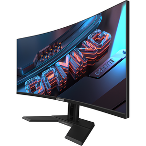 Monitor GIGABYTE GS34WQC Gaming, 34 inch, VA, curbat 1500R, WQHD, 3440 x 1440, DisplayPort, HDMI, 135Hz, 1 ms, Negru