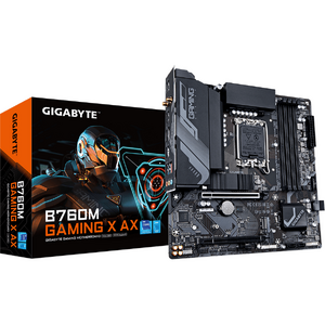 Placa de baza GIGABYTE B760M GAMING X AX, LGA1700, DDR5, Wi-Fi, BT, mATX