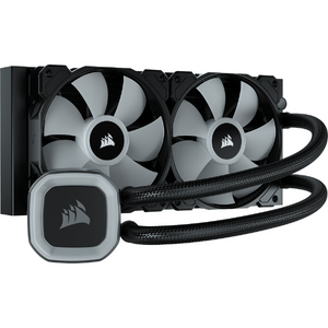 Cooler Corsair H100 RGB, cooler AIO 240 mm, Negru