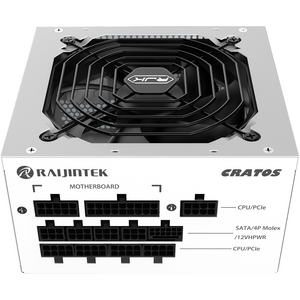 Sursa RAIJINTEK CRATOS 1200 WHITE, ATX, 80 PLUS GOLD, 1200W, PCIe 5.0, Full Modulara