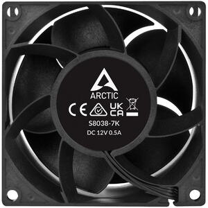 Ventilator ARCTIC S8038-7K, 7000 rpm, 80mm, PWM, Negru