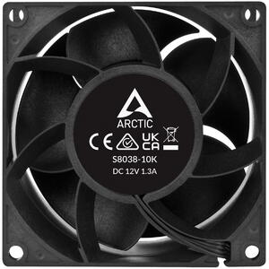 Ventilator ARCTIC S8038-10K, 10000 rpm, 80mm, PWM, Negru