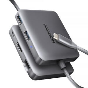 Hub AXAGON Hub USB HMC-5HL, USB-C, 4K/60Hz, RJ-45