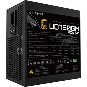 Sursa GIGABYTE UD750GM PG5 750W, 80 Plus Gold, ATX 3.0, Full Modulara, Negru