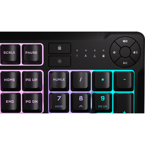 Corsair K55 CORE RGB, 1.82m, 10 zone RGB, Negru