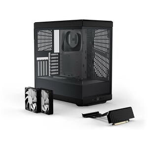 Carcasa HYTE Y40, S-Tier, Sticla Securizata lateral/fata, riser PCIe inclus, Negru (RSG)