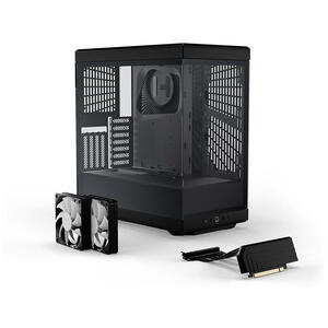 Carcasa HYTE Y40, S-Tier, Sticla Securizata lateral/fata, riser PCIe inclus, Negru