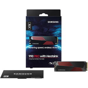 SSD Samsung 990 PRO, 4TB, PCIe Gen 4.0 x4, NVMe, M.2, Heatsink