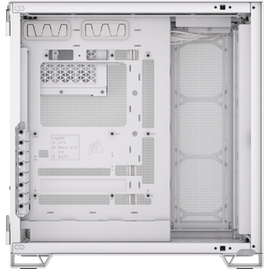 Carcasa Corsair 6500D AIRFLOW, Tempered Glass, Mid-Tower, ATX, Alb