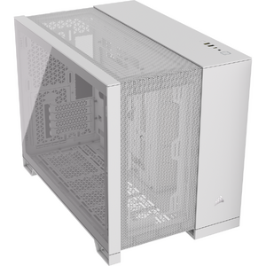 Carcasa Corsair 2500D AIRFLOW, Tempered Glass, Micro-ATX, Alb