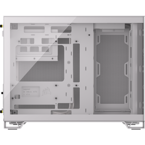 Carcasa Corsair 2500D AIRFLOW, Tempered Glass, Micro-ATX, Alb