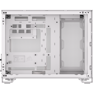 Carcasa Corsair 2500D AIRFLOW, Tempered Glass, Micro-ATX, Alb