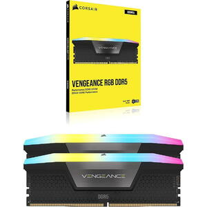 Corsair Vengeance RGB 64GB, DDR5, 6000MHz, 2x32GB, Negru