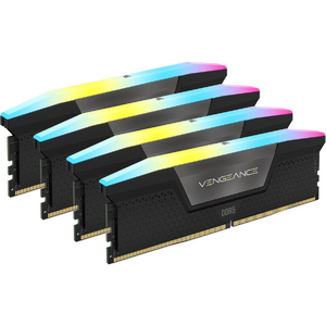 Corsair Memorie DDR5, 128GB, KIT 4x32GB, 5600MT/s, C40, 1.2V, XMP, Negru, RGB, VENGEANCE