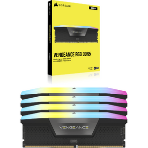 Corsair Vengeance RGB 128GB, DDR5, 5600MHz, CL40, 4x32GB, 1.2V, Negru