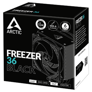 Cooler ARCTIC Freezer 36 Black, 120mm, Intel/ AMD, Negru