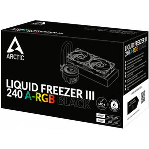 Cooler ARCTIC Liquid Freezer III 240 A-RGB, Racire cu lichid, AIO 240mm, Intel/ AMD, Negru