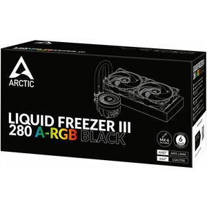 Cooler ARCTIC Liquid Freezer III 280 A-RGB, Racire cu lichid, AIO 280mm, Intel/ AMD, Negru