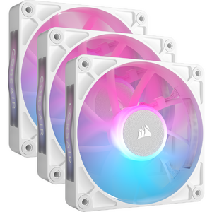 Ventilator Corsair iCUE LINK RX120 RGB, 120mm PWM, Triple Pack, Alb