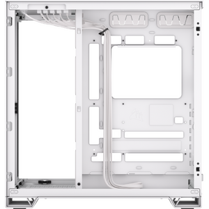 Carcasa Corsair 6500X, Mid-Tower, Dual Chamber, ATX, Alb