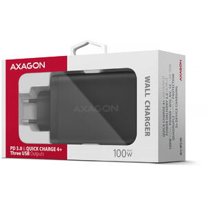 AXAGON ACU-DPQ100, PD3.0, QC4 100W, Negru