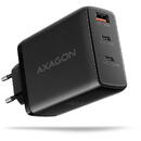 Incarcator retea ACU-DPQ100, GaN, PD3.0, QC4 100W, Negru