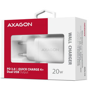 AXAGON ACU-PQ20W, 20W, PD3.0, QC4, Alb