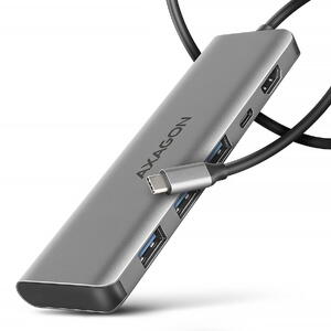 Hub AXAGON HMC-5H, HDMI, 3x USB-A, USB-C, PD 100W