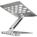 Stand de aluminiu HMC-STND cu HUB USB, HDMI, USB-A, PD 100W, LAN, 16"