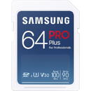 Samsung PRO Plus, SD, 64 GB, UHS-I, U3, clasa 3, V30