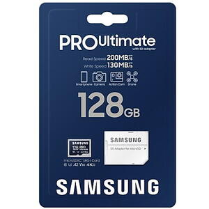 128 GB MicroSDXC Samsung PRO Ultimate [R200/W130]