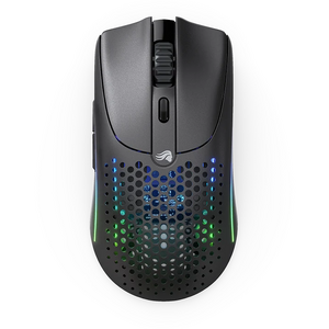 Glorious Mouse Gaming Model O 2 Wireless, 26000 DPI, RGB, Ultralight 68g, Hybrid 2.4GHz, Bluetooth, 6 butoane, Ambidextru, Negru mat