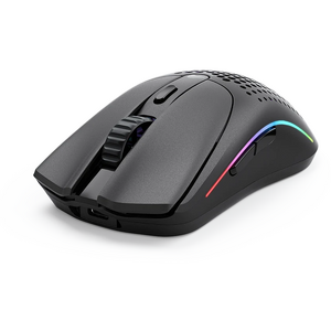 Glorious Mouse Gaming Model O 2 Wireless, 26000 DPI, RGB, Ultralight 68g, Hybrid 2.4GHz, Bluetooth, 6 butoane, Ambidextru, Negru mat